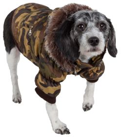 Metallic Fashion Pet Parka Coat (size: small)