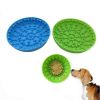 Pet Dog Slow Bowl Feeder Bowls with Suction Cup, Interactive for Boredom Anxiety Reduction, Distractor Toy